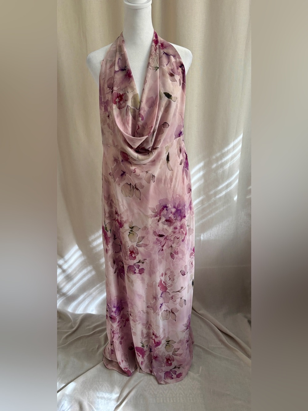 Dynamite Cowl-Neck Halter Dress — Size XL